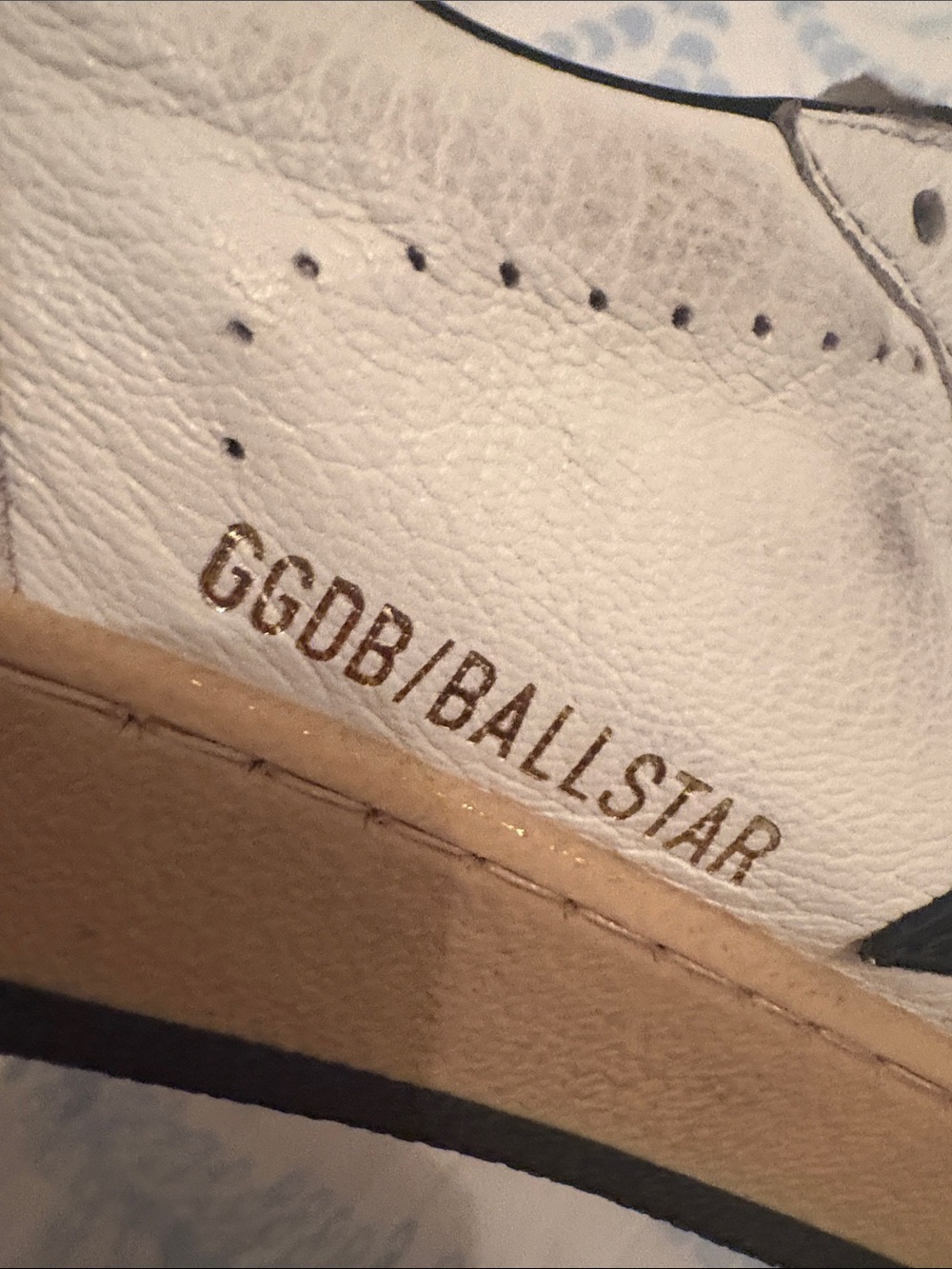 Golden Goose Women Cream and Black Star Sneakers - Picture 8 of 10